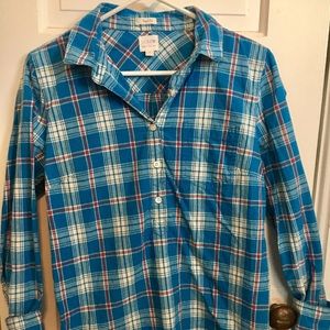 J Crew Perfect Fit Boyfriend Button Down Shirt